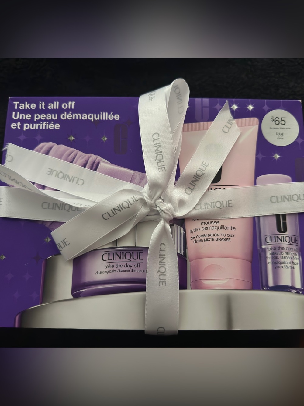 Clinique Cleansing Duo Gift Set - Purple & Pink